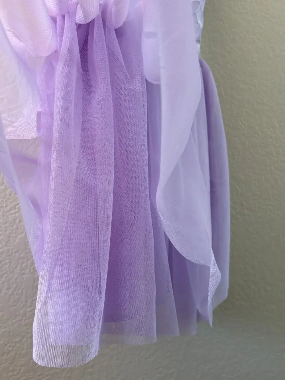 Blueberi Boulevard Lavender Floral Tulle Party Dress Girls Size 7